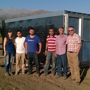 Desarrollan deshidratador solar tipo container y transportable