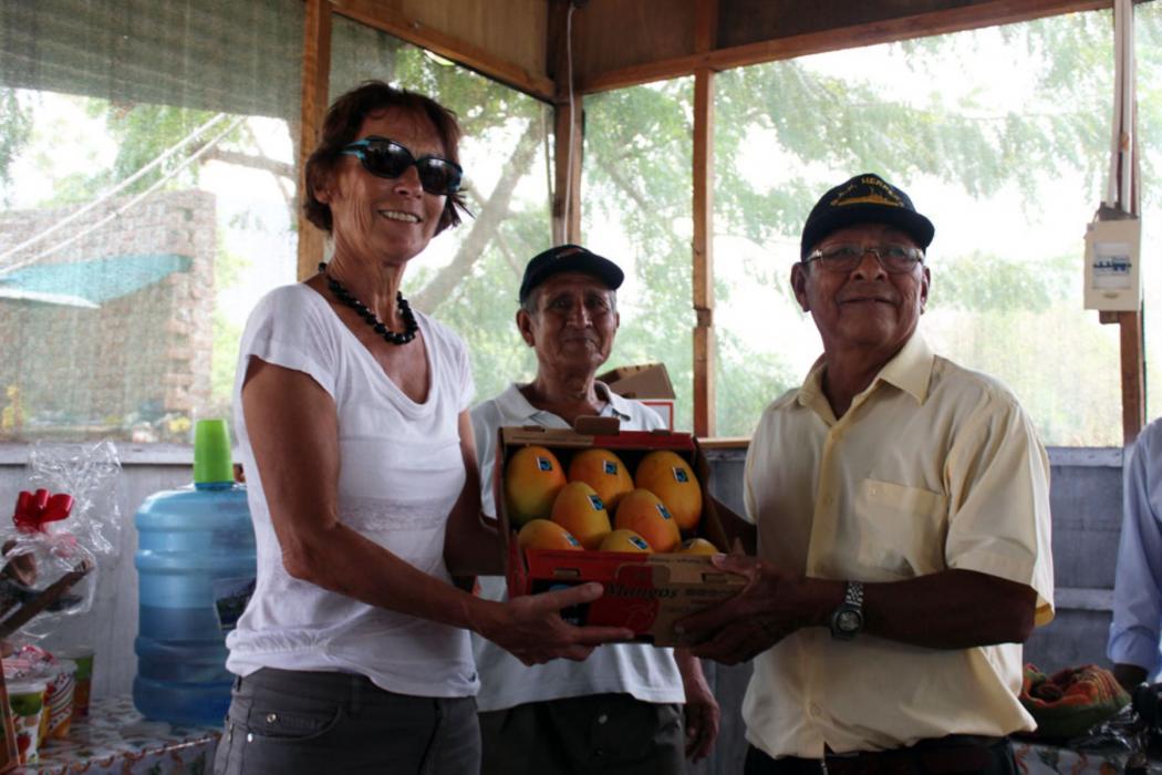Embajadora de Unin Europea visit cultivos de cacao y mango en Piura
