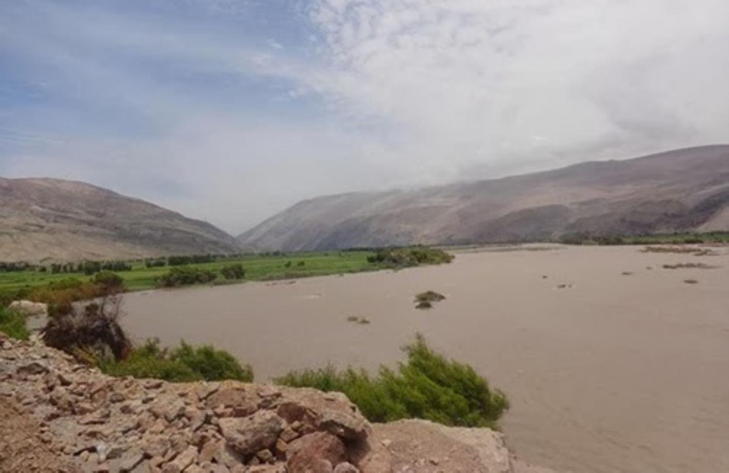 Incremento del caudal del ro Ocoa afecta cultivos de arroz en Arequipa